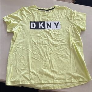 DKNY Yellow Short Sleeve T-Shirt